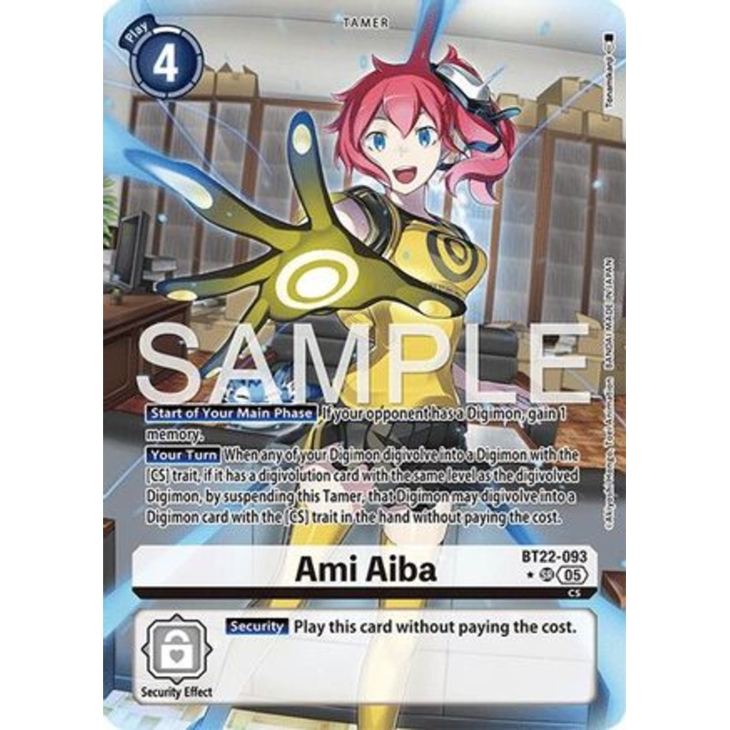 Ami Aiba (Alternate Art) (BT22-093) – [Cyber Eden] Foil Near Mint