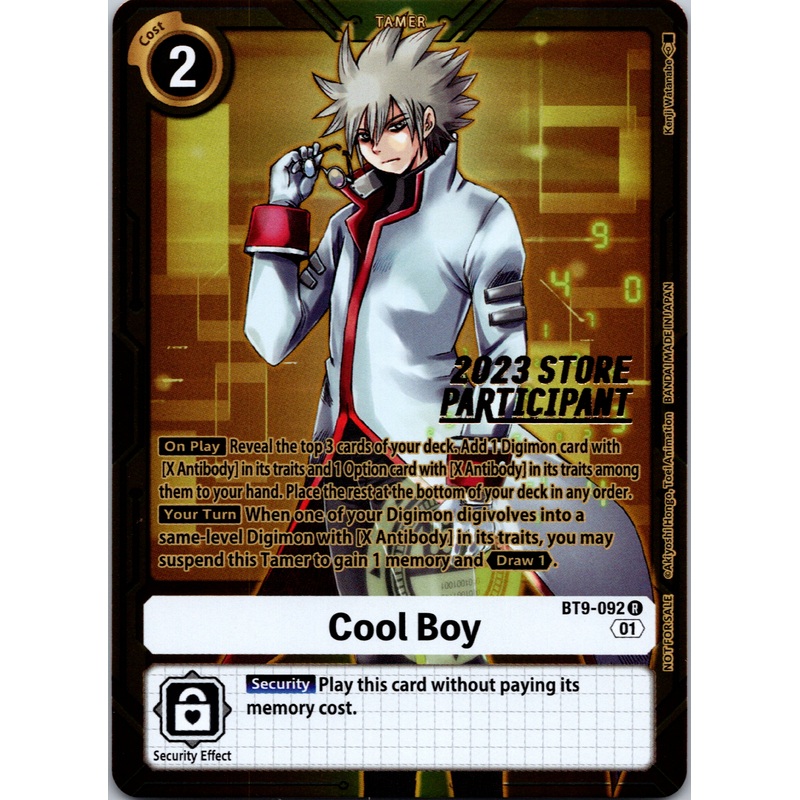 Cool Boy (2023 Store Participant) [BT9-092] [X Record] Foil