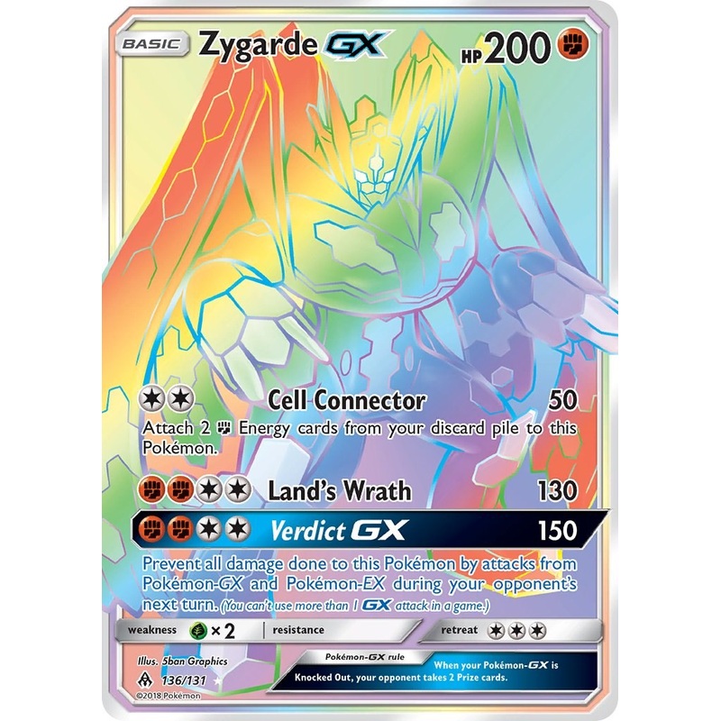 Zygarde GX (Secret) [SM06 – 136/131] Lightly Played English Holofoil