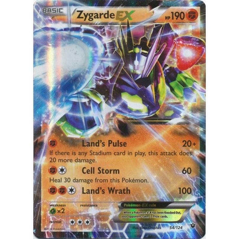 Zygarde EX 54/124 Ultra Rare – Pokemon XY Fates Collide Card