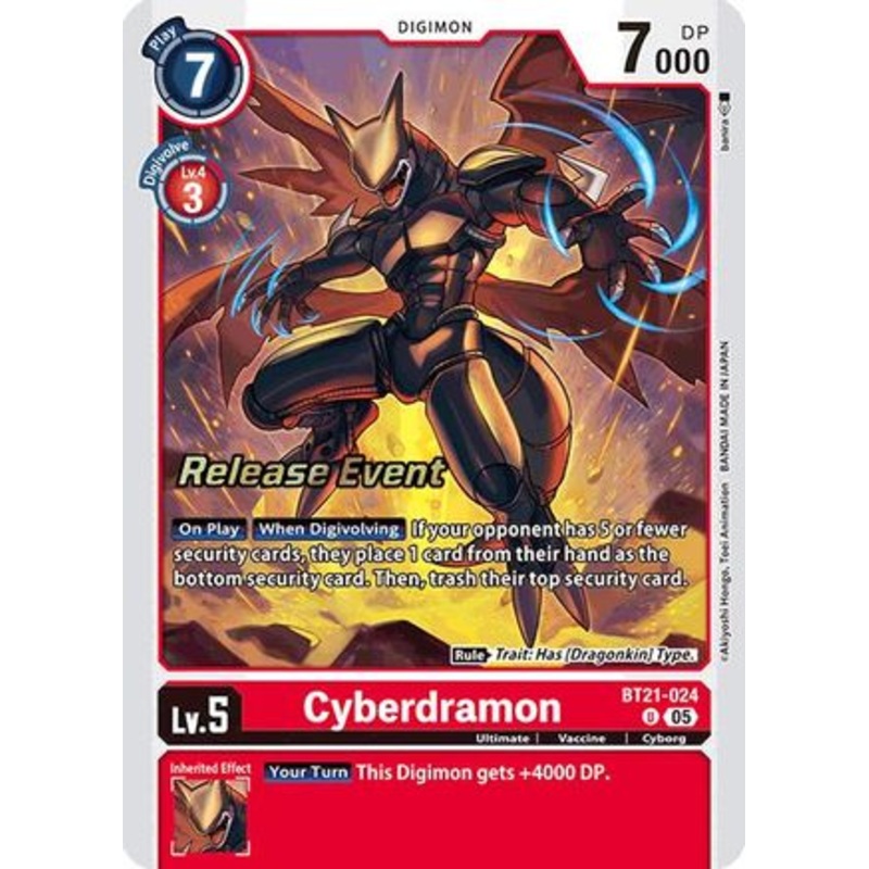 Cyberdramon [BT21-024] [World Convergence Release Event Cards]