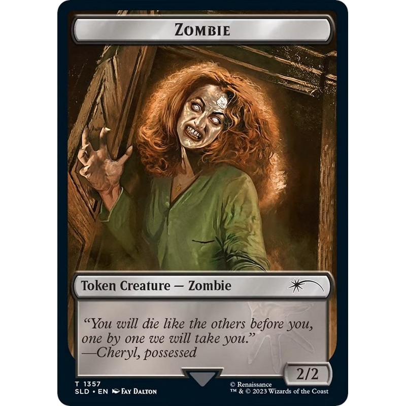 Zombie Token [SLD – 1357] Lightly Played English Foil