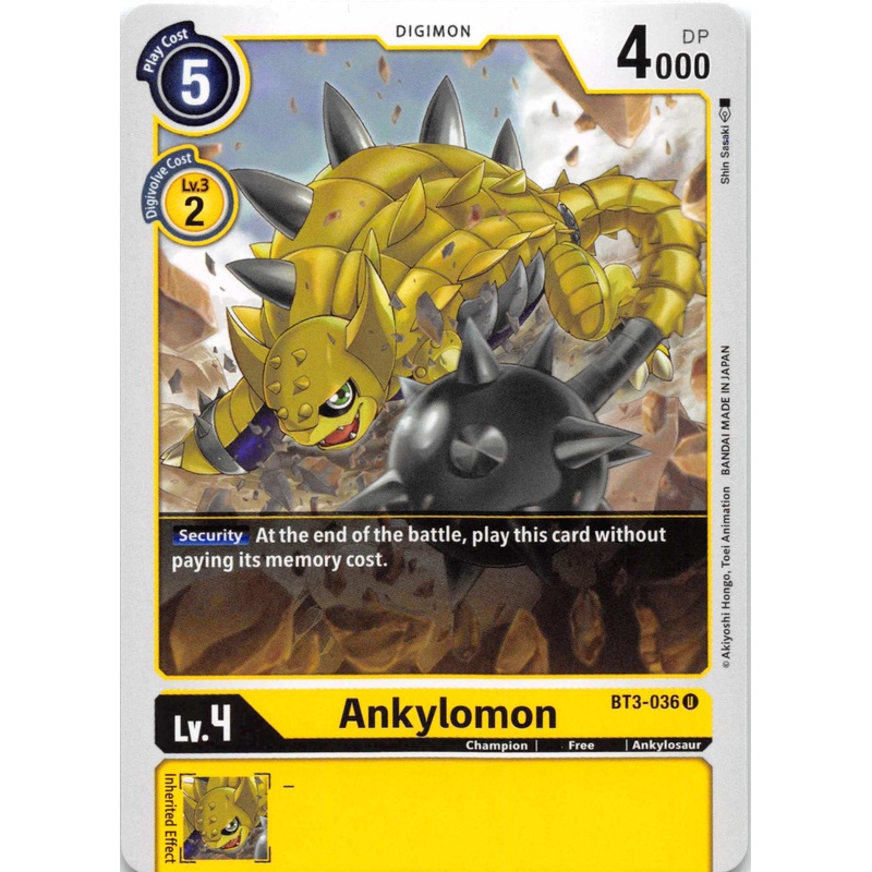 Ankylomon [BT3-036] [Release Special Booster] Normal