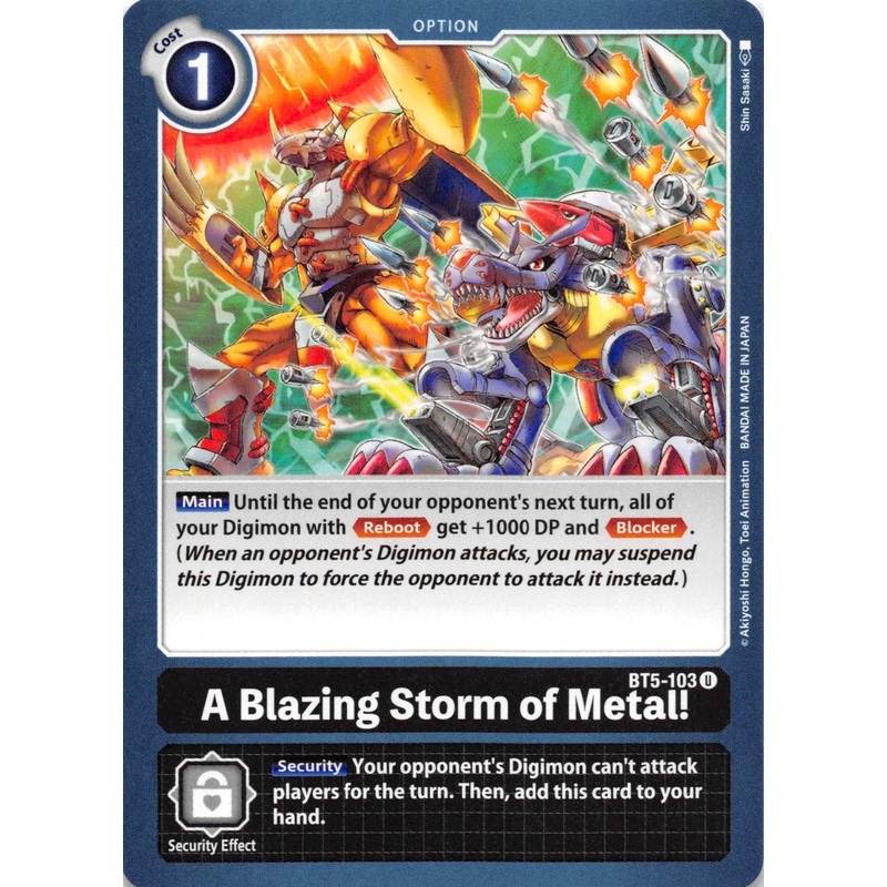 A Blazing Storm of Metal! [BT5-103] [Battle of Omni] Normal