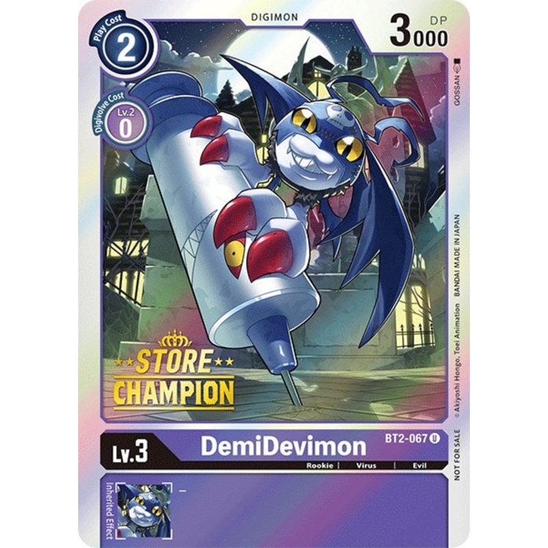 DemiDevimon – BT2-067 (Store Champion) [BT2-067] [Release Special Booster] Foil