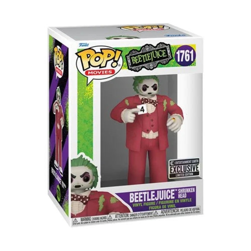 Funko Pop Movies: Beetlejuice – Beetlejuice Shrunken Head #1761