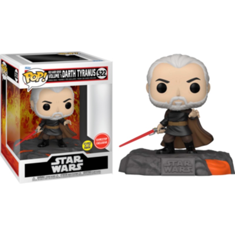 Funko Pop! Star Wars – Red Saber Series Volume 1: Darth Tyranus #522 (Glows in the Dark)