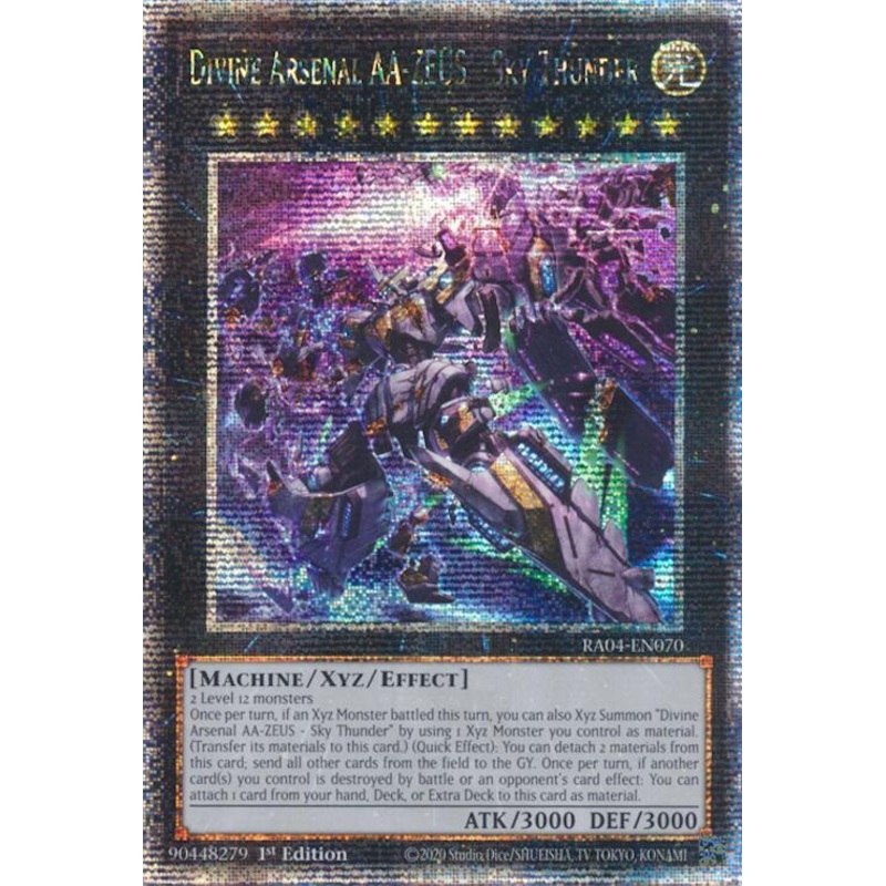 Divine Arsenal AA-ZEUS – Sky Thunder (1st Edition) (New Art) (Quarter Century Secret Rare) – Quarter Century Stampede RA04-EN070