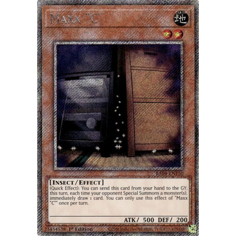 Maxx “C” (1st Edition) (Platinum Secret Rare) – Quarter Century Stampede RA04-EN150