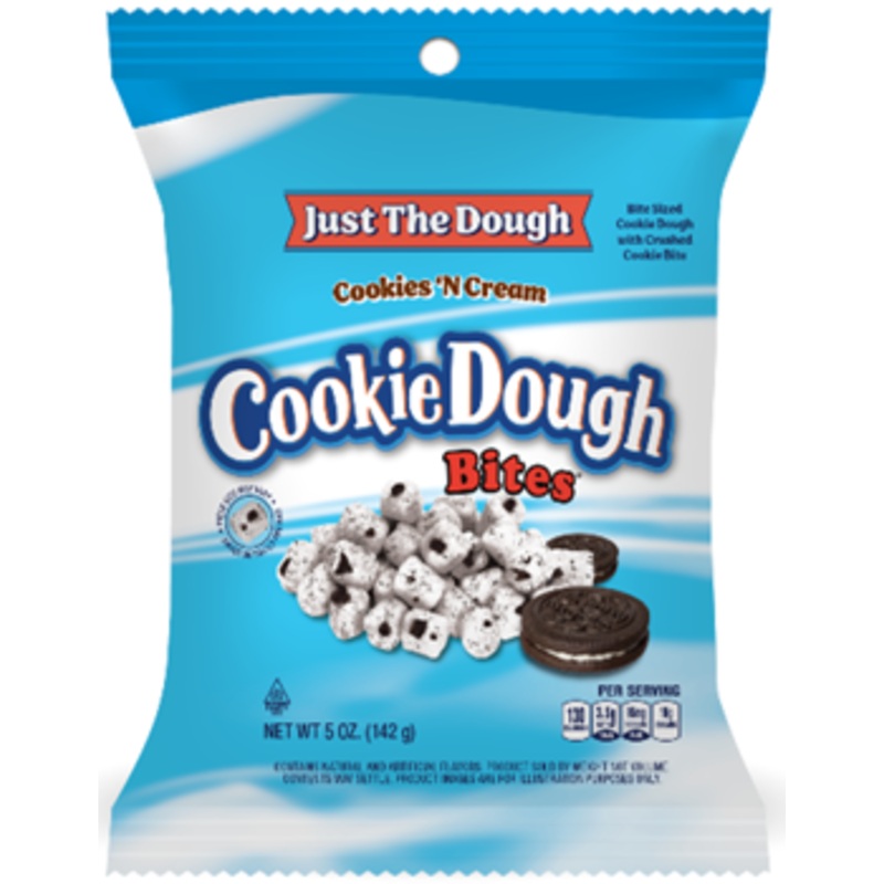 Just The Dough Cookie Dough Bites Cookies ‘N Cream 5oz Peg Bag (SNG12)