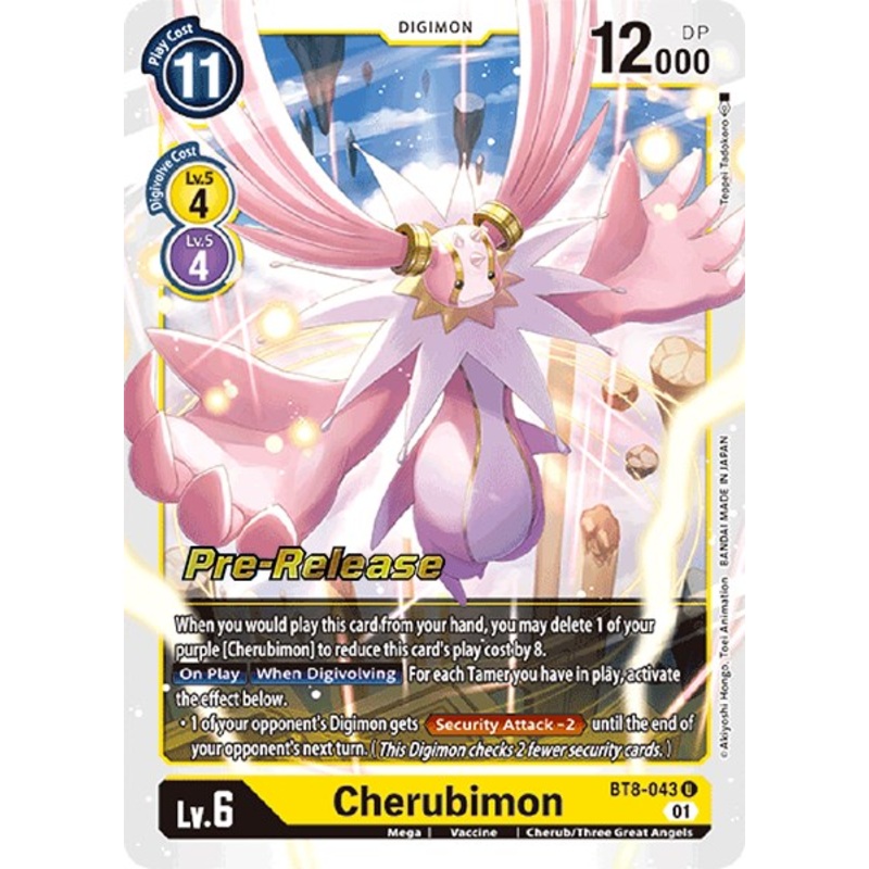 Cherubimon [BT8-043] [New Awakening Pre-Release Cards] Foil