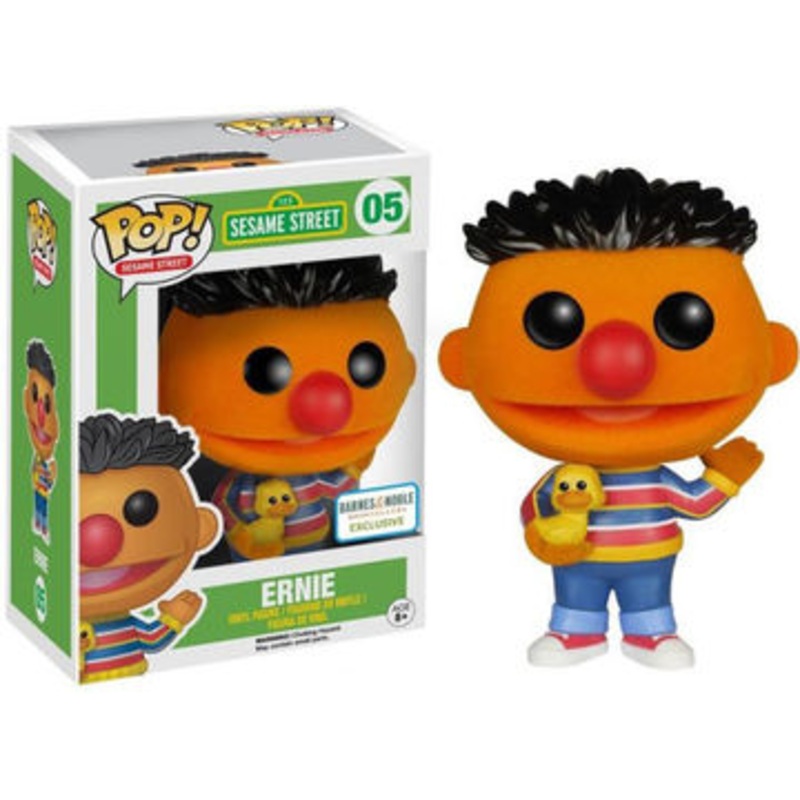 Funko Pop! Sesame Street: Sesame Street – Ernie #05 (Barnes & Noble Exclusive) (Flocked)