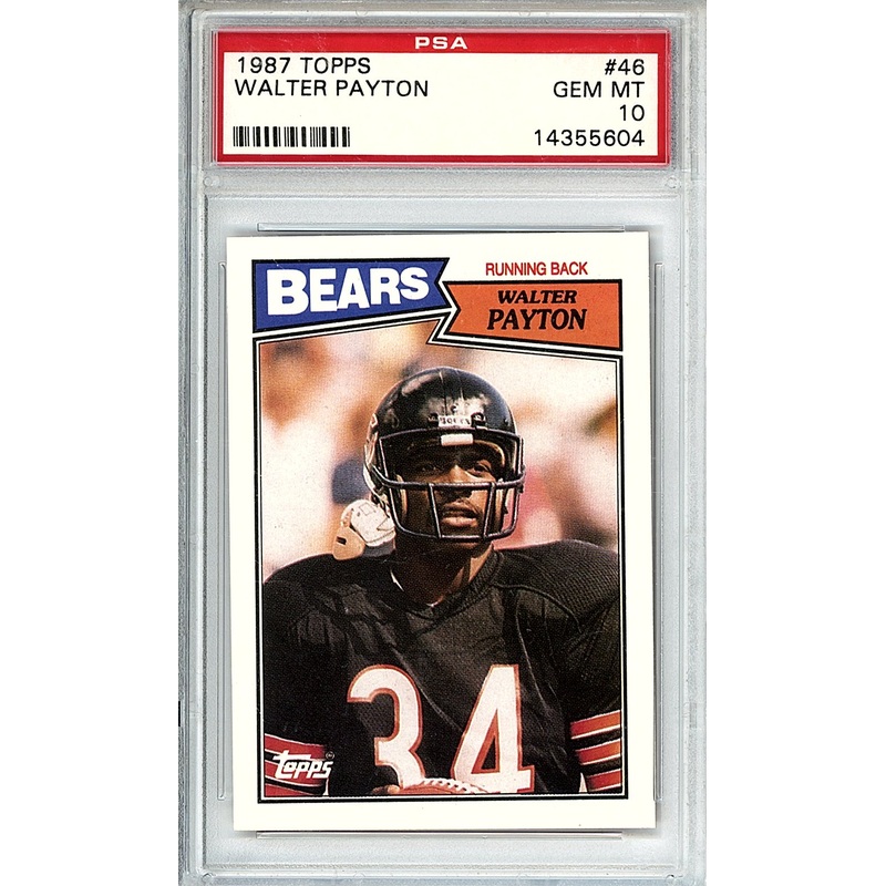 WALTER PAYTON | 1987 TOPPS | PSA GEM MT 10
