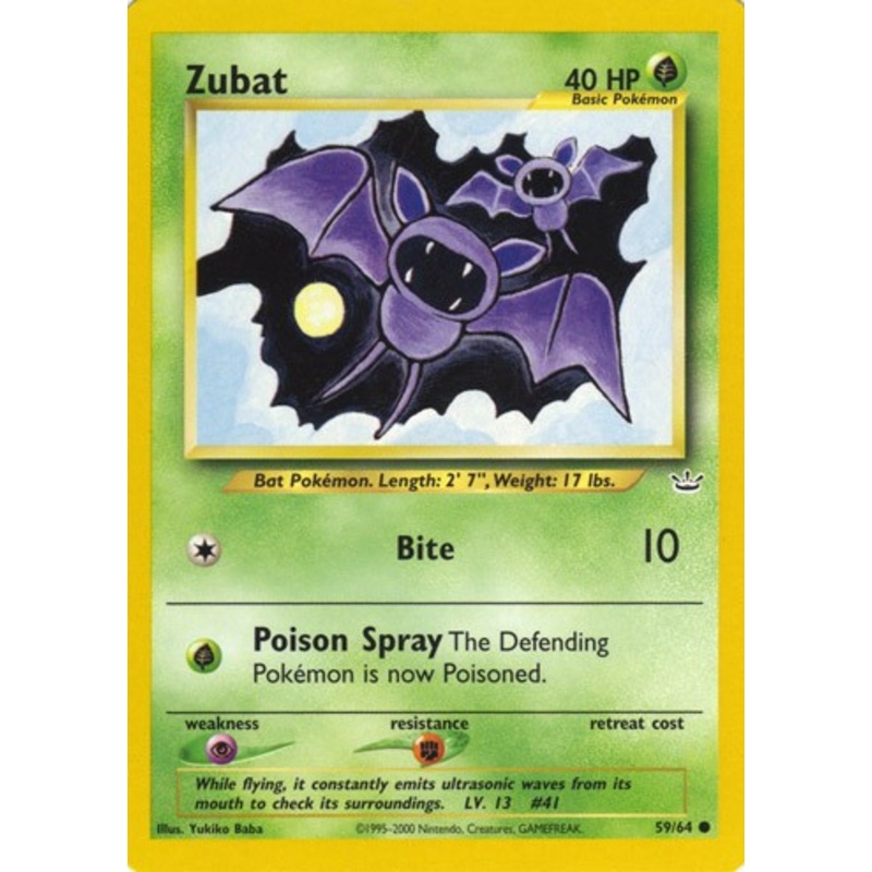 Zubat 59/64 Neo Revelation Common