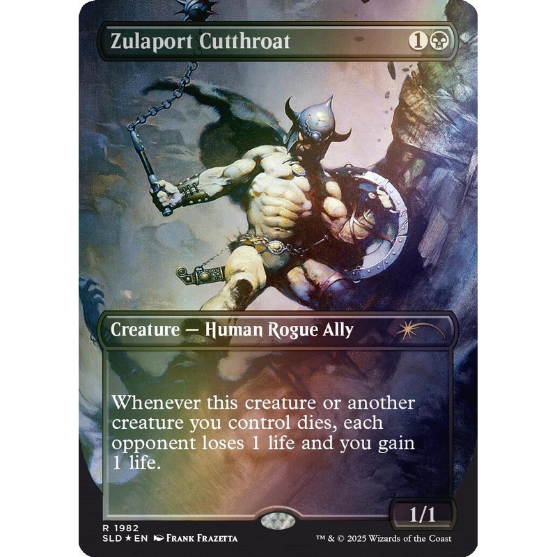Zulaport Cutthroat (1982) (Rainbow Foil) [SLD – 1982] Lightly Played English Foil