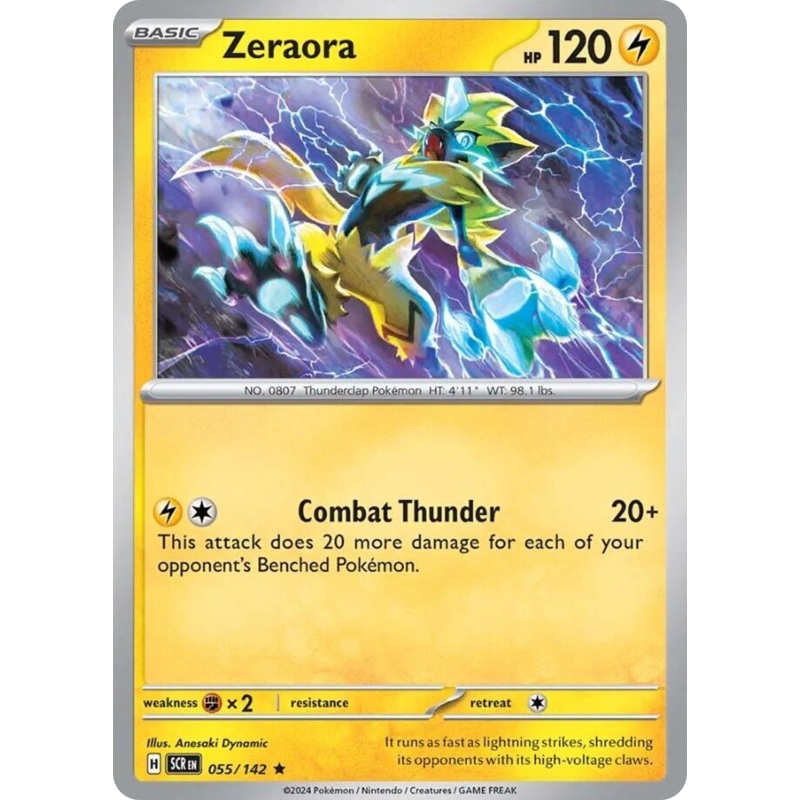 Zeraora  – 055/142 – Reverse Holofoil Near Mint Reverse Holofoil