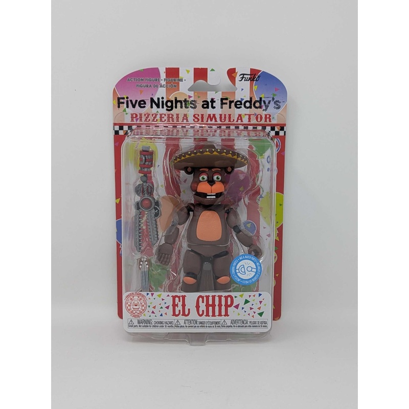 Five Night’s at Freddy’s Pizza Simulator – El Chip Action Figure