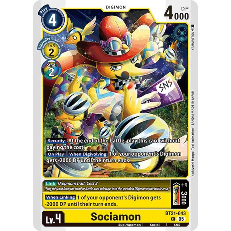 Sociamon [BT21-043 C] [World Convergence] Near Mint