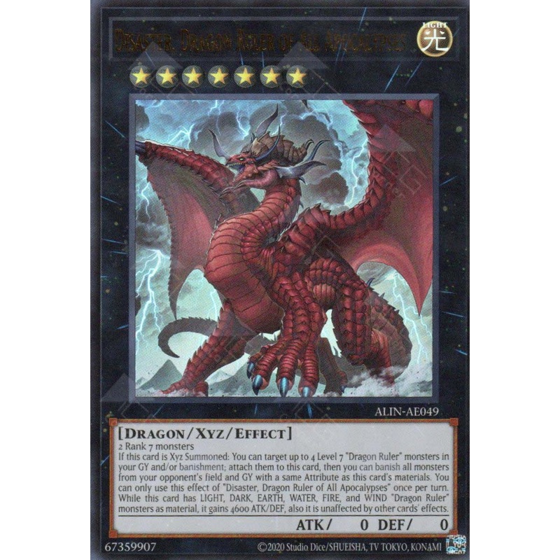 ALIN-AE049 Disaster, Dragon Ruler of All Apocalypses (UR) Single