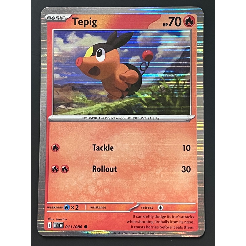 011/086 Tepig – Pokmon White Flare Common Holo