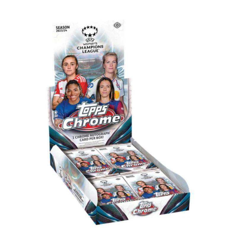 2023-24 Topps Chrome UEFA Women’s Champions League Soccer Hobby Box