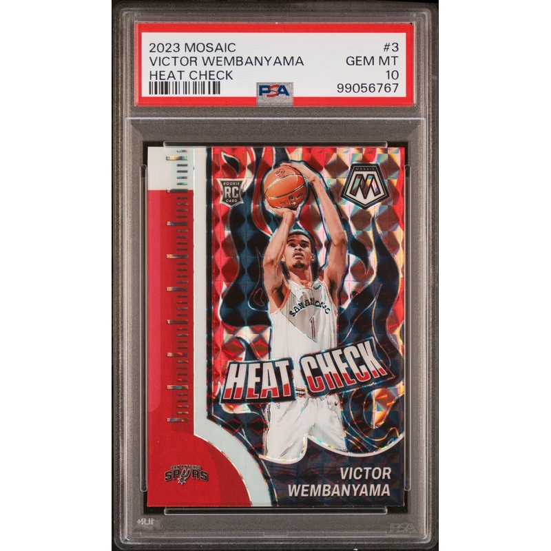 VICTOR WEMBANYAMA | 2023 PANINI MOSAIC HEAT CHECK 3 | PSA GEM MT 10