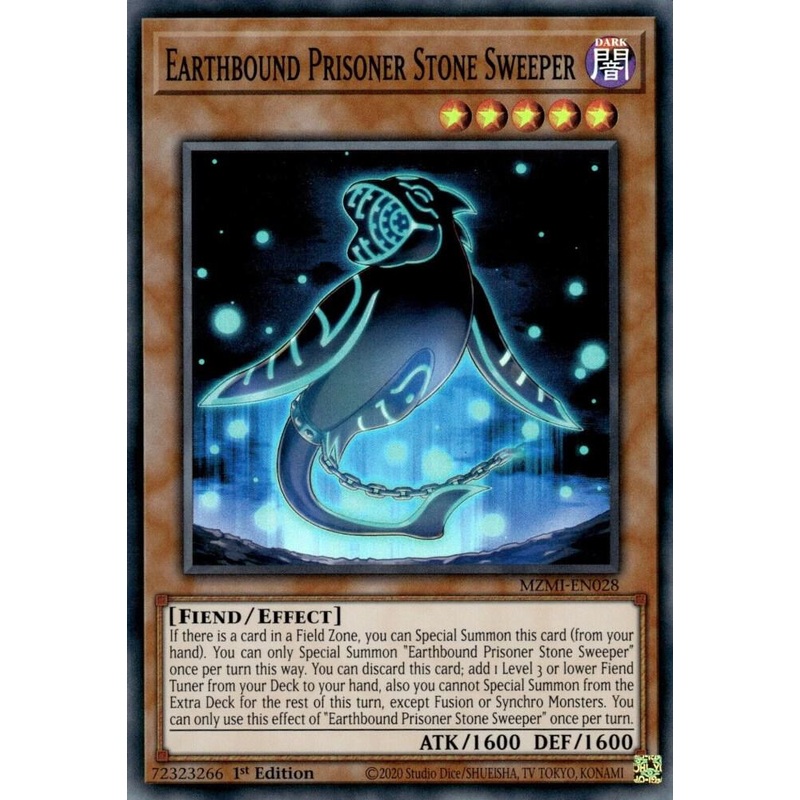 Earthbound Prisoner Stone Sweeper (1st Edition) (Super Rare) – Maze of Millennia – MZMI-EN028