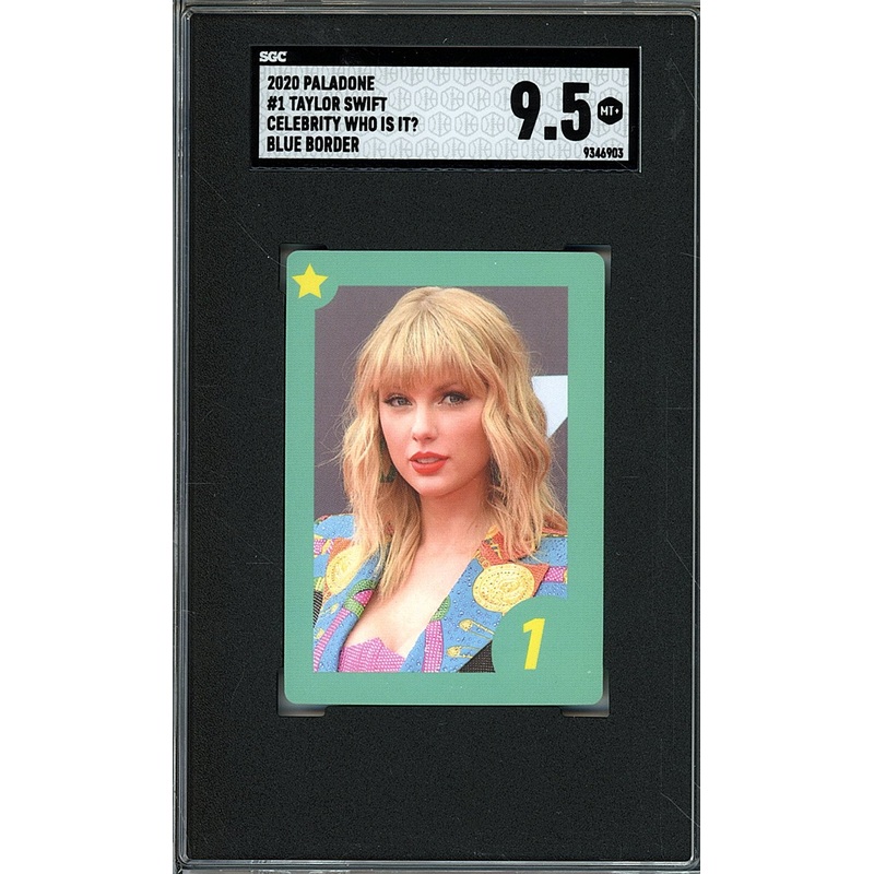 2020 PALADONE TAYLOR SWIFT #1 CELEBRITY WHO IS IT? BLUE BORDER SGC 9.5