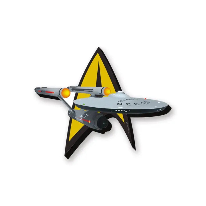 Star Trek – Ship & Logo Funky Chunky Magnet