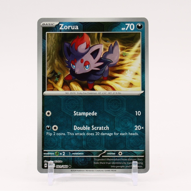 Zorua – 031/064 Shrouded Fable REVERSE HOLO Pokemon – NM/MINT