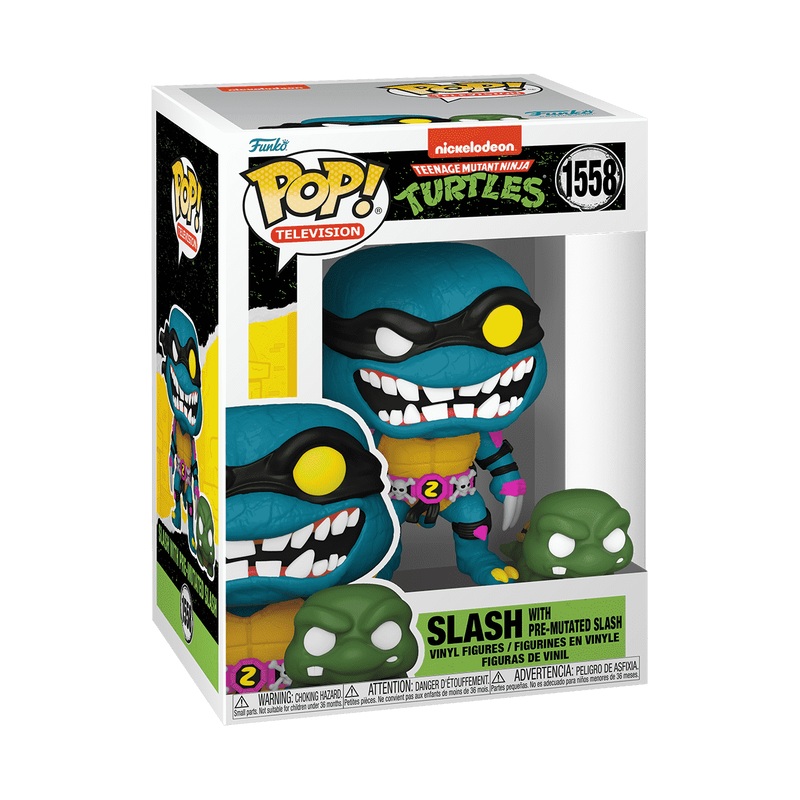 Funko Pop! Animation: Teenage Mutant Ninja Turtles – Slash with Pre-Mutated Slash #1558