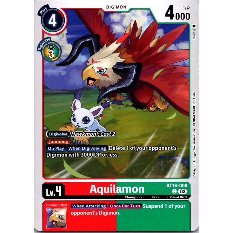 Aquilamon [BT16-008-C] [Beginning Observer] Normal