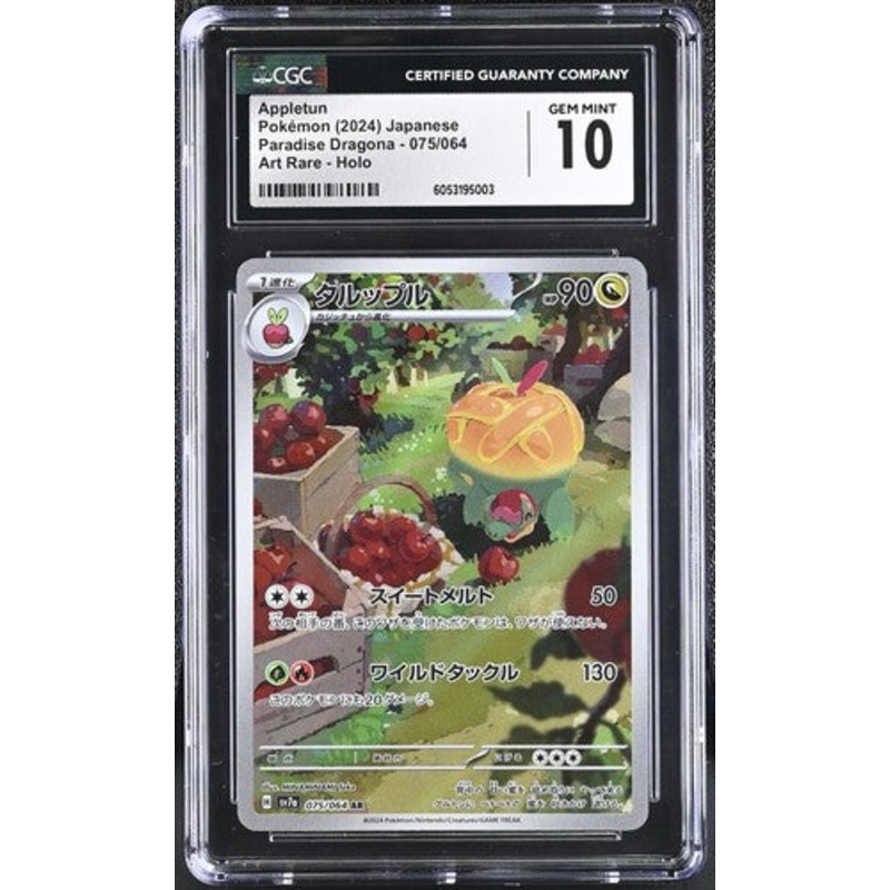 APPLETUN PARADISE DRAGONA #075/064 ART RARE HOLO 2024 JAPANESE CGC GEM MINT 10