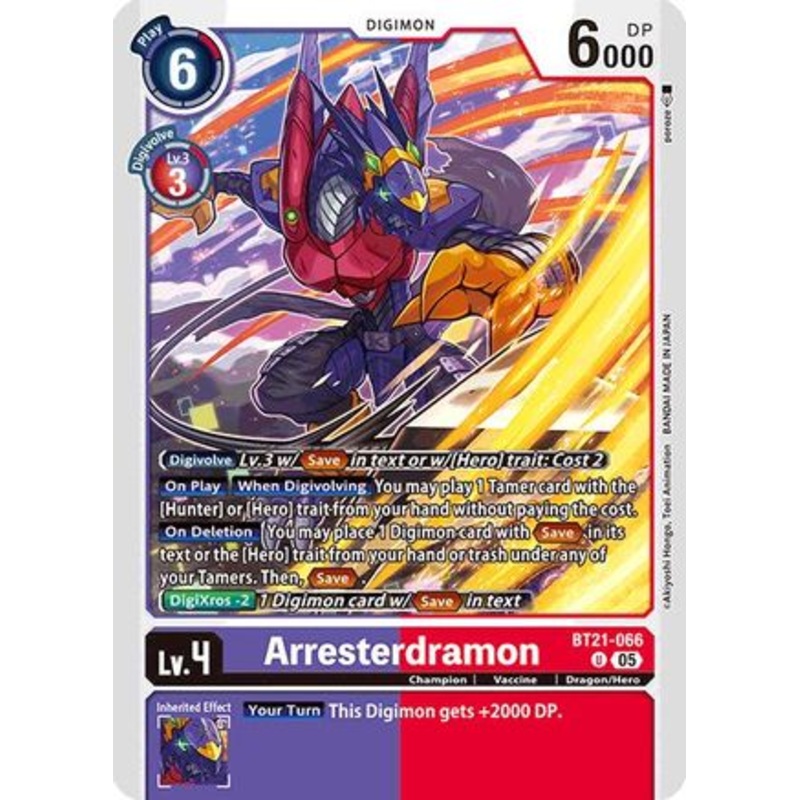 Arresterdramon [BT21-066] [World Convergence]