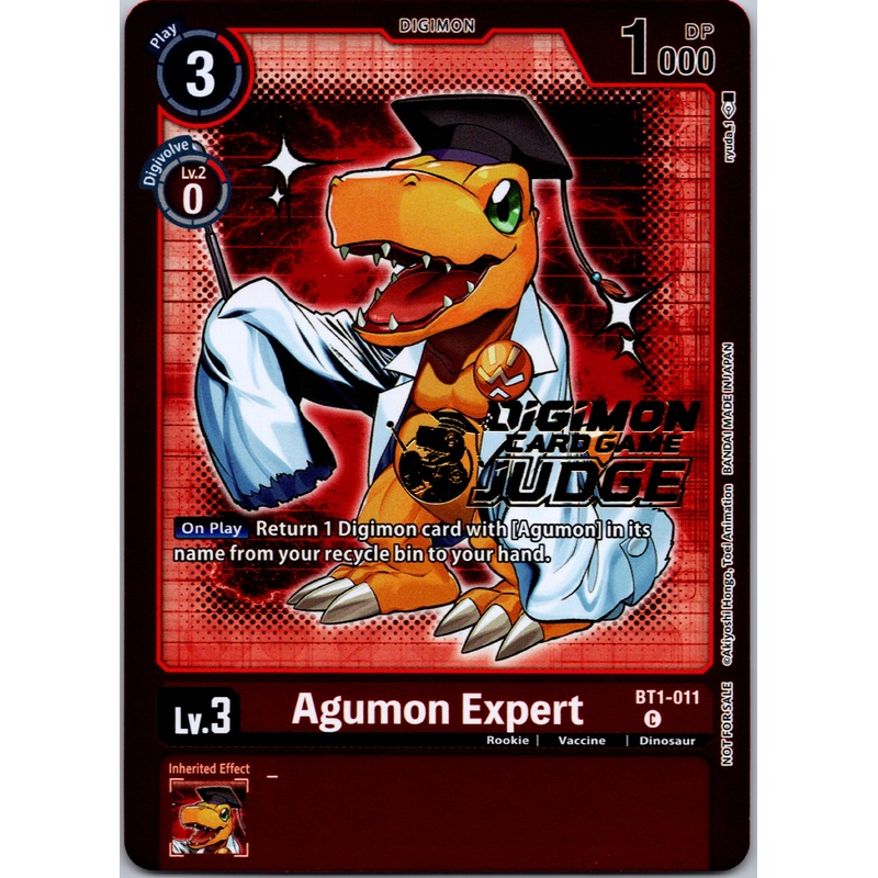 Agumon Expert – BT1-011 (Judge Pack 4) [BT1-011] [Release Special Booster] Foil