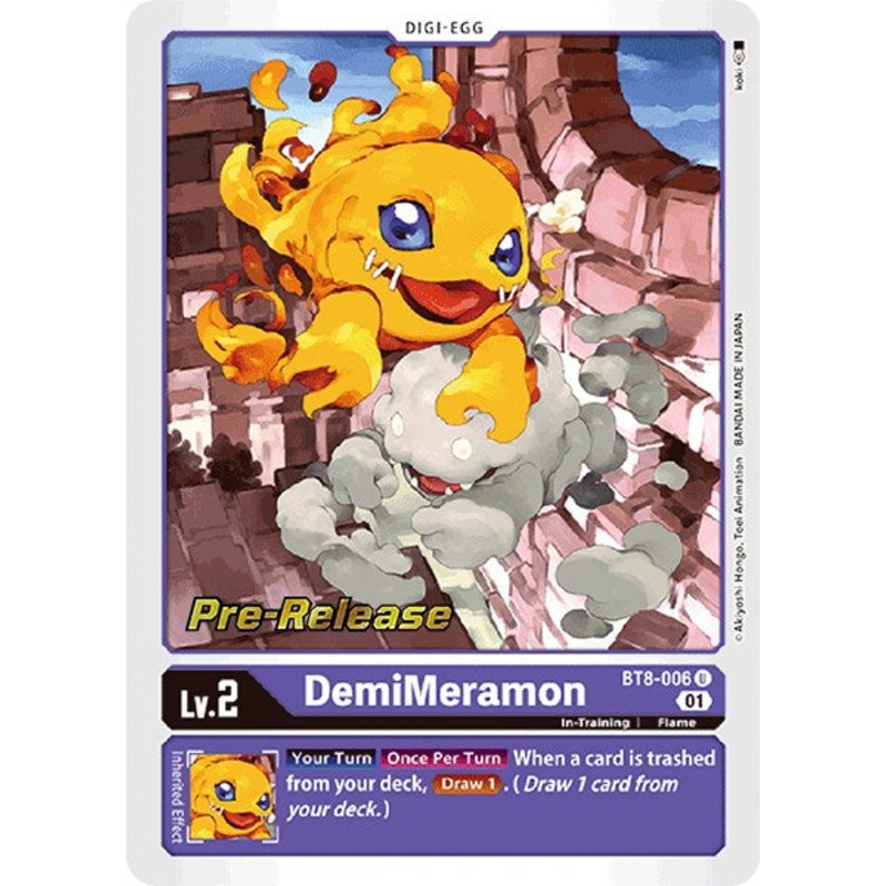 DemiMeramon [BT8-006] [New Awakening Pre-Release Cards] Foil
