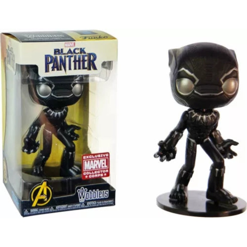 Funko Wobblers Bobble-Head: Black Panther – Black Panther (Marvel Exclusive)