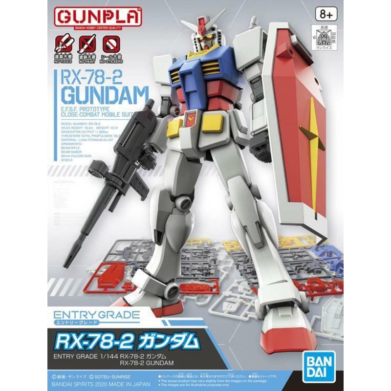 RX-78-2 Gundam “Mobile Suit Gundam” Entry Grade Model Kit