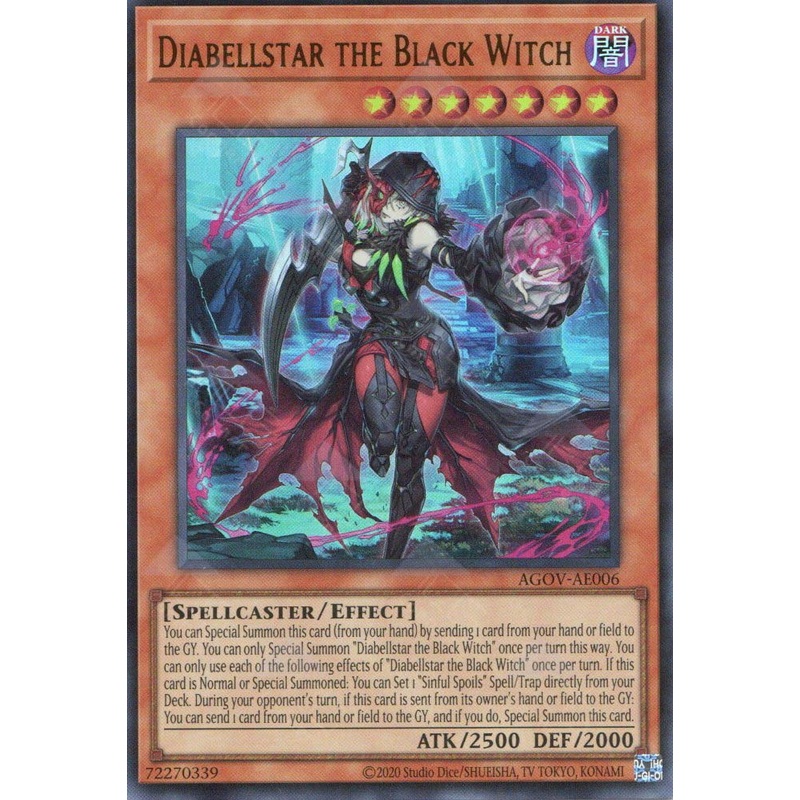 AGOV-AE006 Diabellstar the Black Witch (UR) (Status B) single
