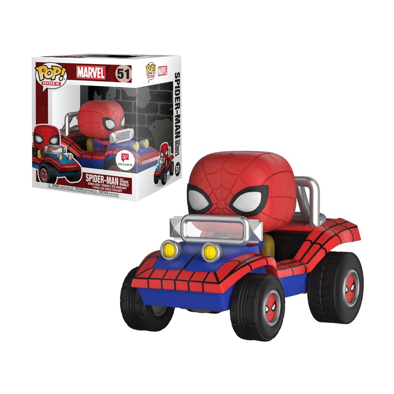 (DAMAGED BOX) Funko Pop Rides: Marvel – Spider-Man With Spider-Mobile Walgreens Exclusive #51
