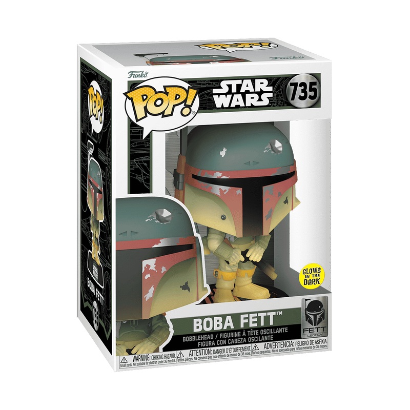 Funko Pop! Star Wars – Boba Fett with Rifle (Glow) – Fett Legacy #735