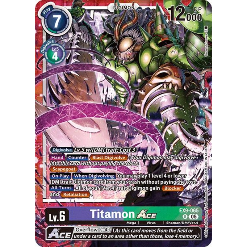Titamon ACE [EX9-065 R] [Versus Monsters] Foil Near Mint