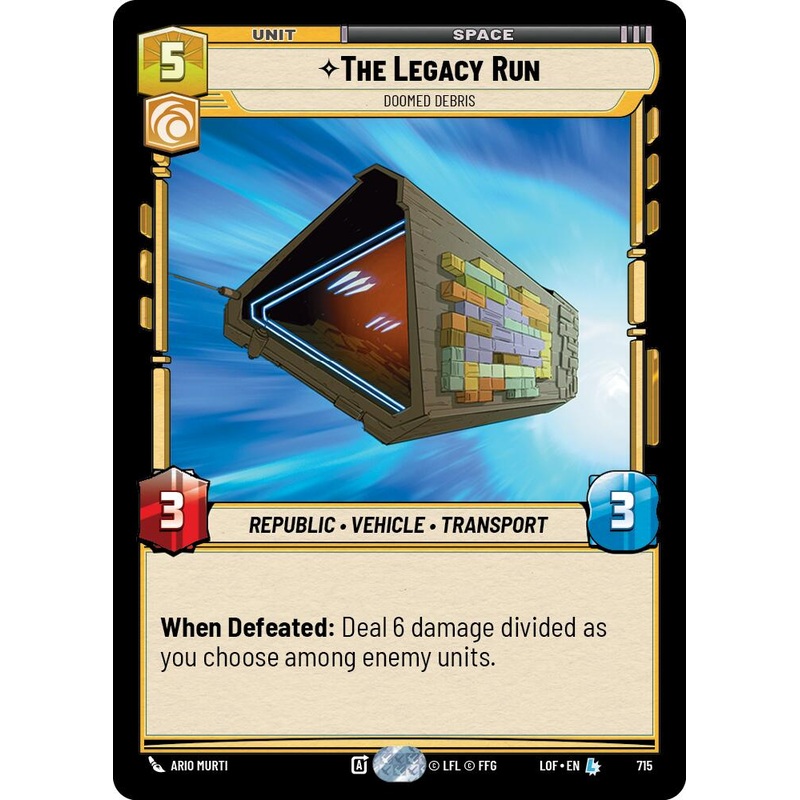 The Legacy Run – Doomed Debris (715) (Foil) (715) [Legends of the Force]
