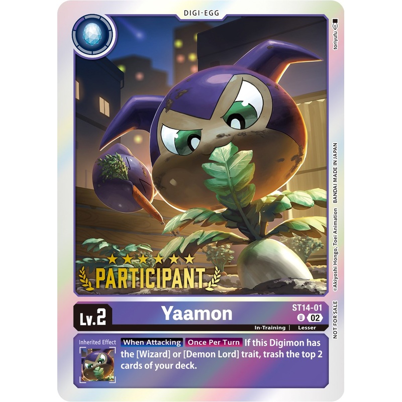 Yaamon (Digimon 3-On-3 Participation) [ST14-01 U] [Starter Deck 14: Beelzemon Advanced Deck Set] Foil Near Mint