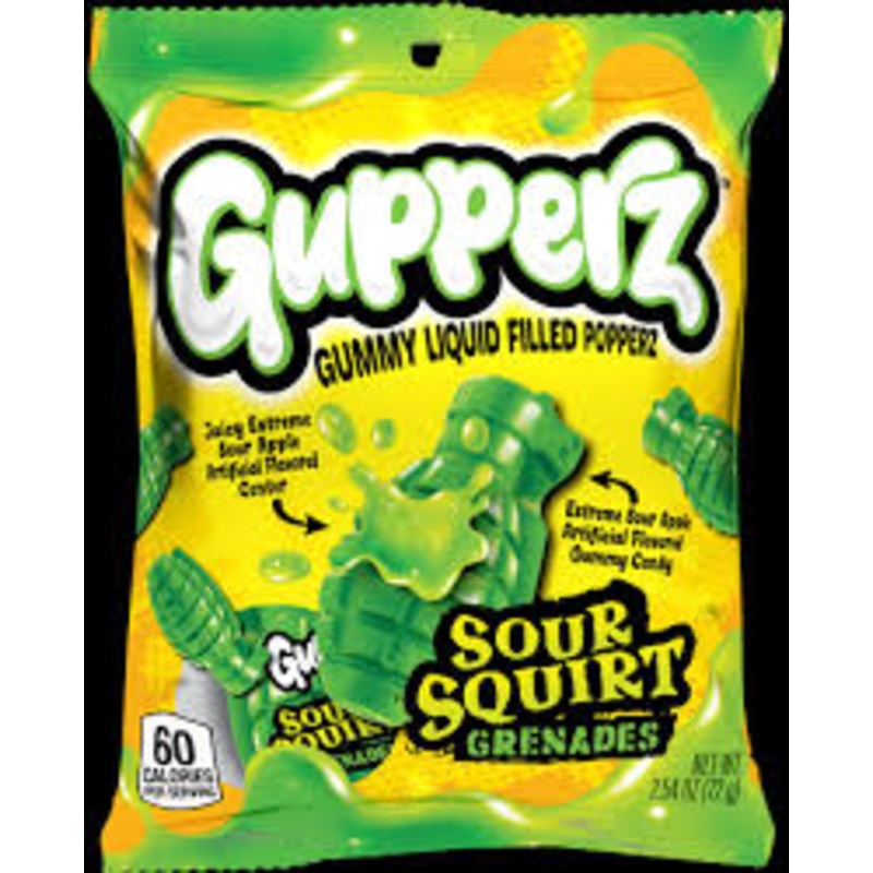 Gupperz Sour Squirt Grenade 2.54oz Peg Bag (SNG12)