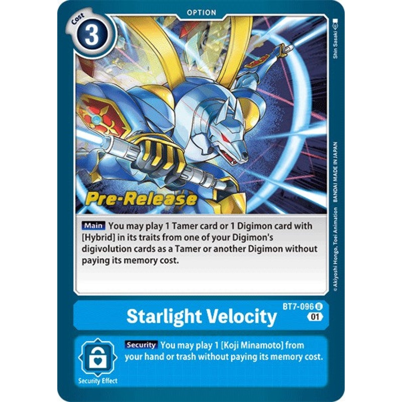 Starlight Velocity [BT7-096] [Next Adventure Pre-Release Cards] Foil