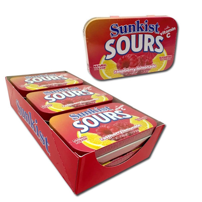 Sunkist Sours Raspberry Lemonade 1.7oz Tin Single