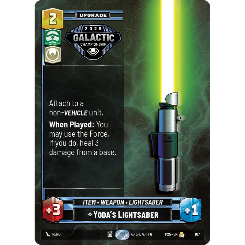 Yoda’s Lightsaber (107) (107) [Organized Play Promos]
