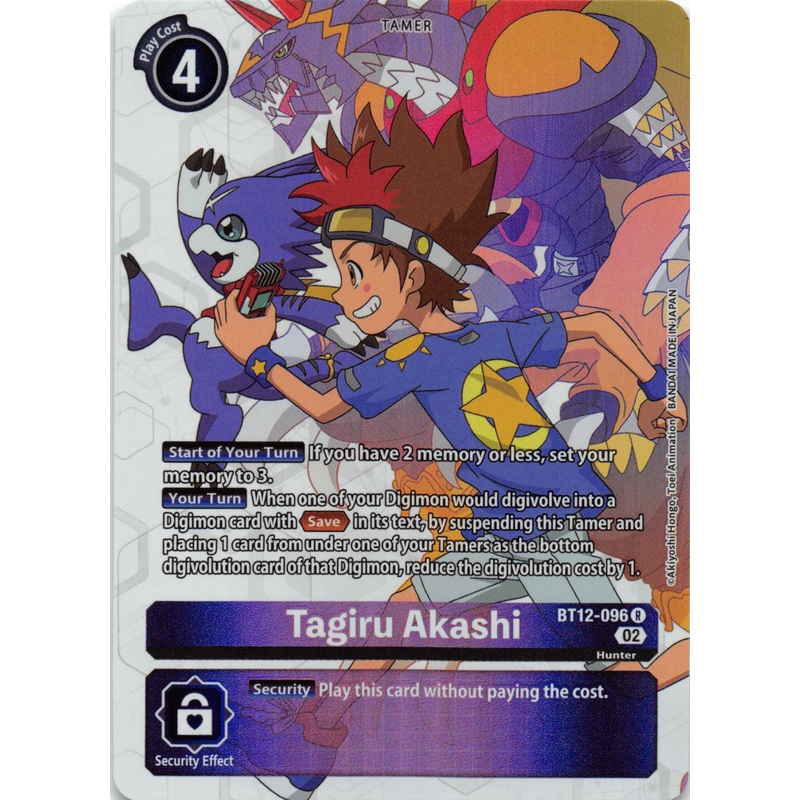 Tagiru Akashi (Alternate Art) [BT12-096] [Across Time] Foil