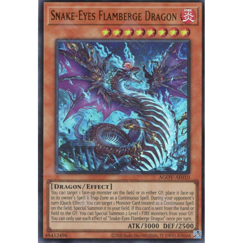 AGOV-AE010 Snake-Eyes Flamberge Dragon (UR) single